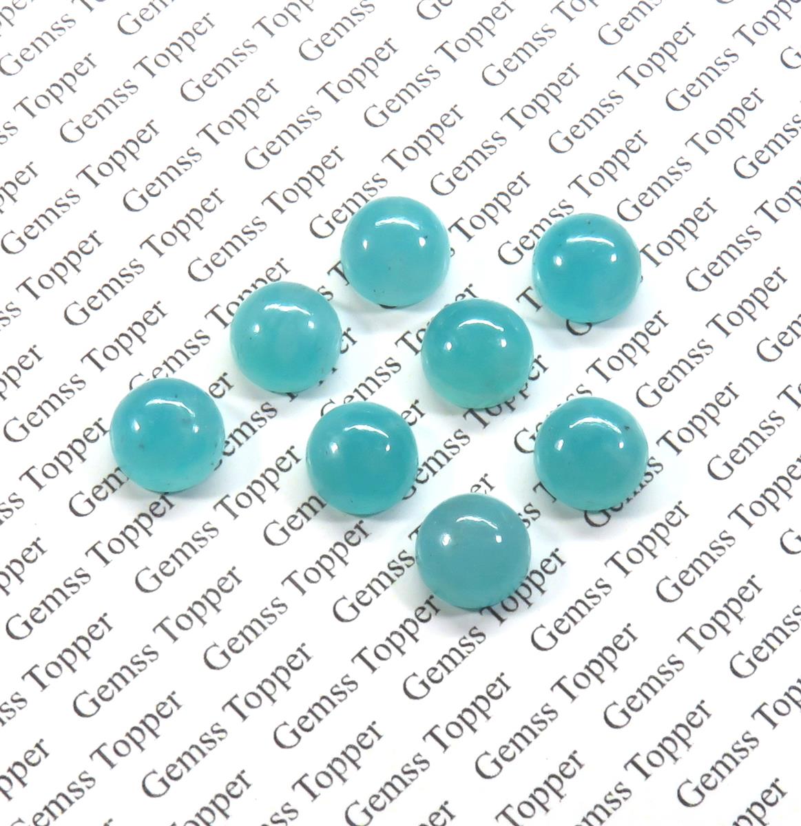 Amazonite 7x7 mm Round Cabochon
